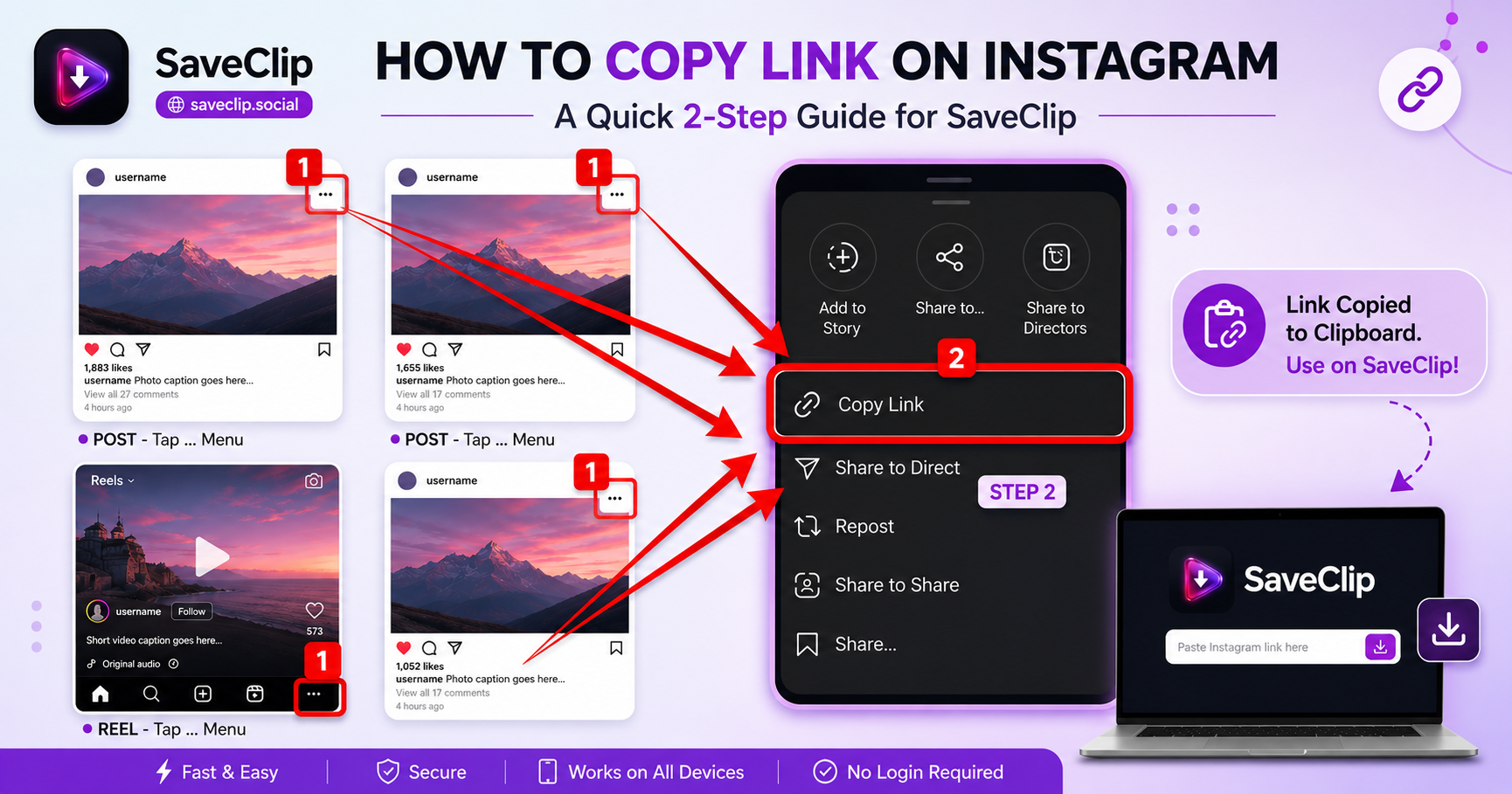 How to download Instagram Reels guide - SaveClip